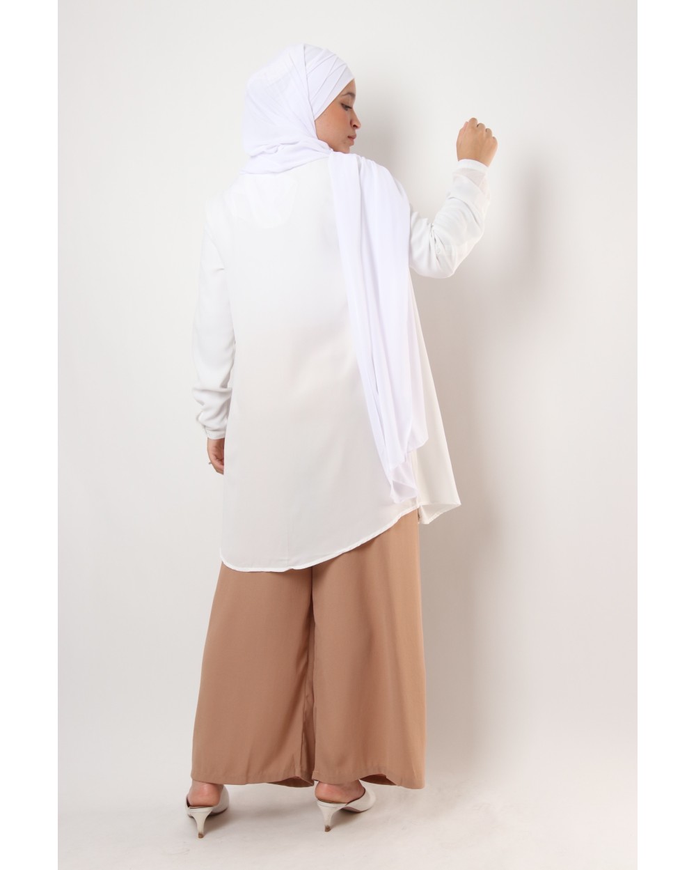 Palazzo skirt effect