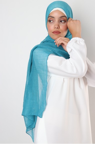Hijab pailleté rectangulaire