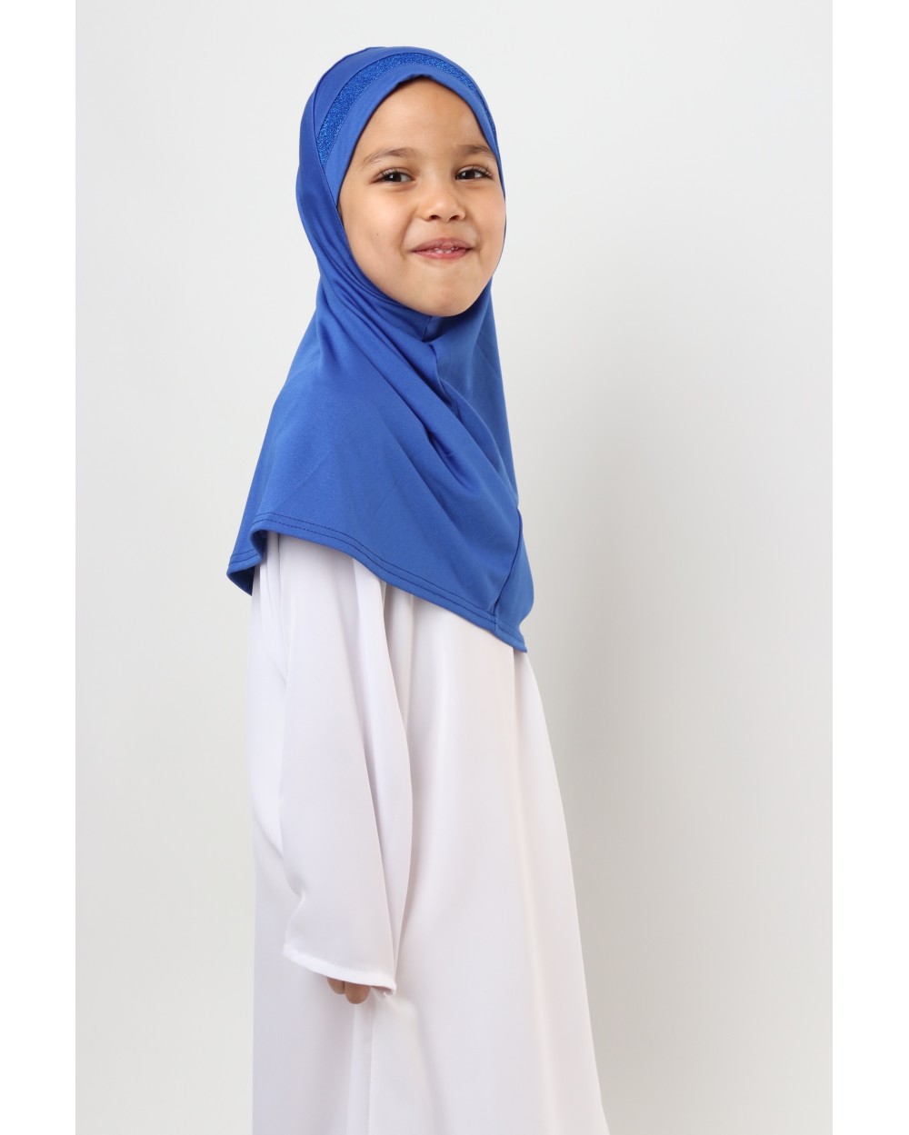 Hijab à enfiler pour fille paillettes
