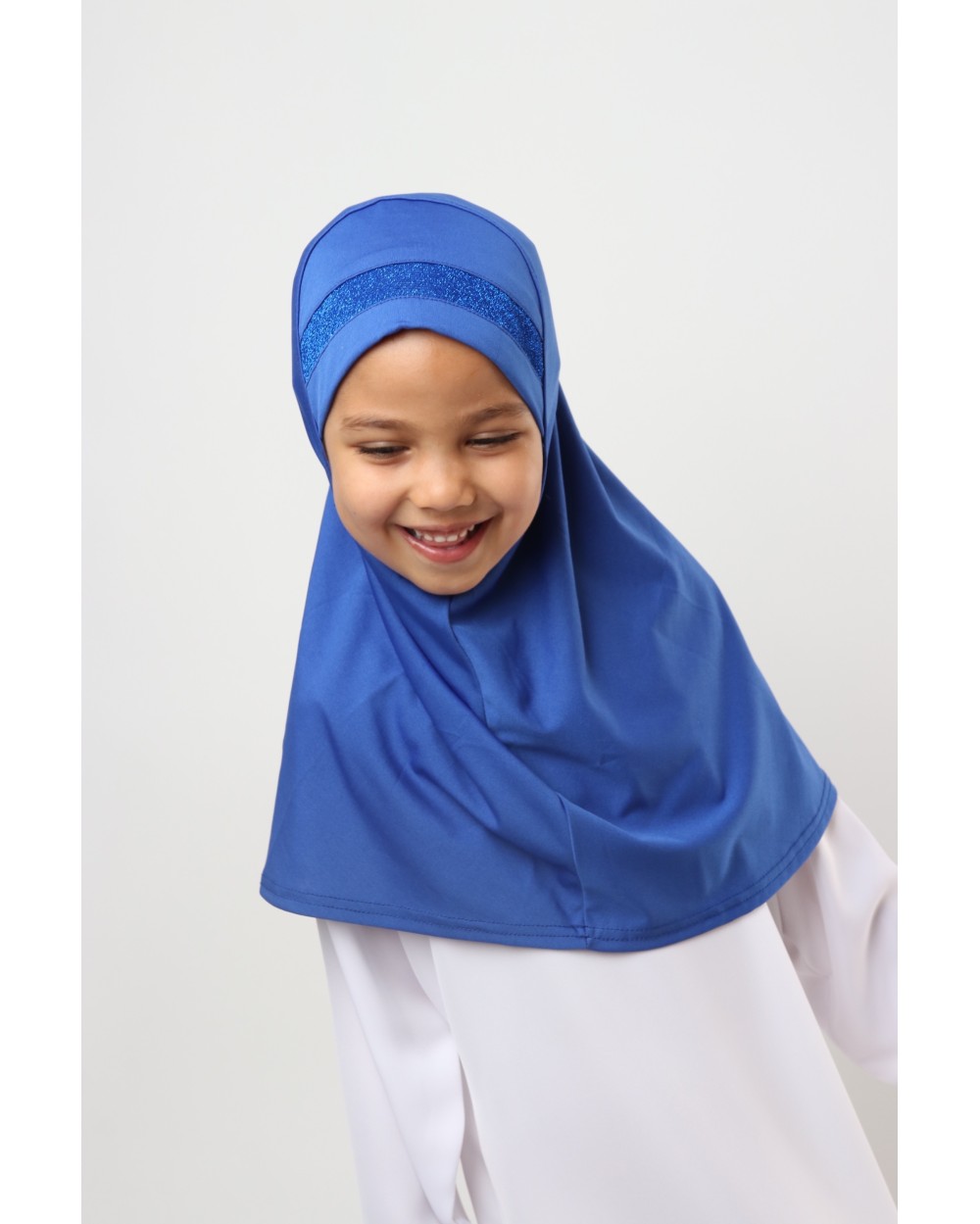 Hijab à enfiler pour fille paillettes