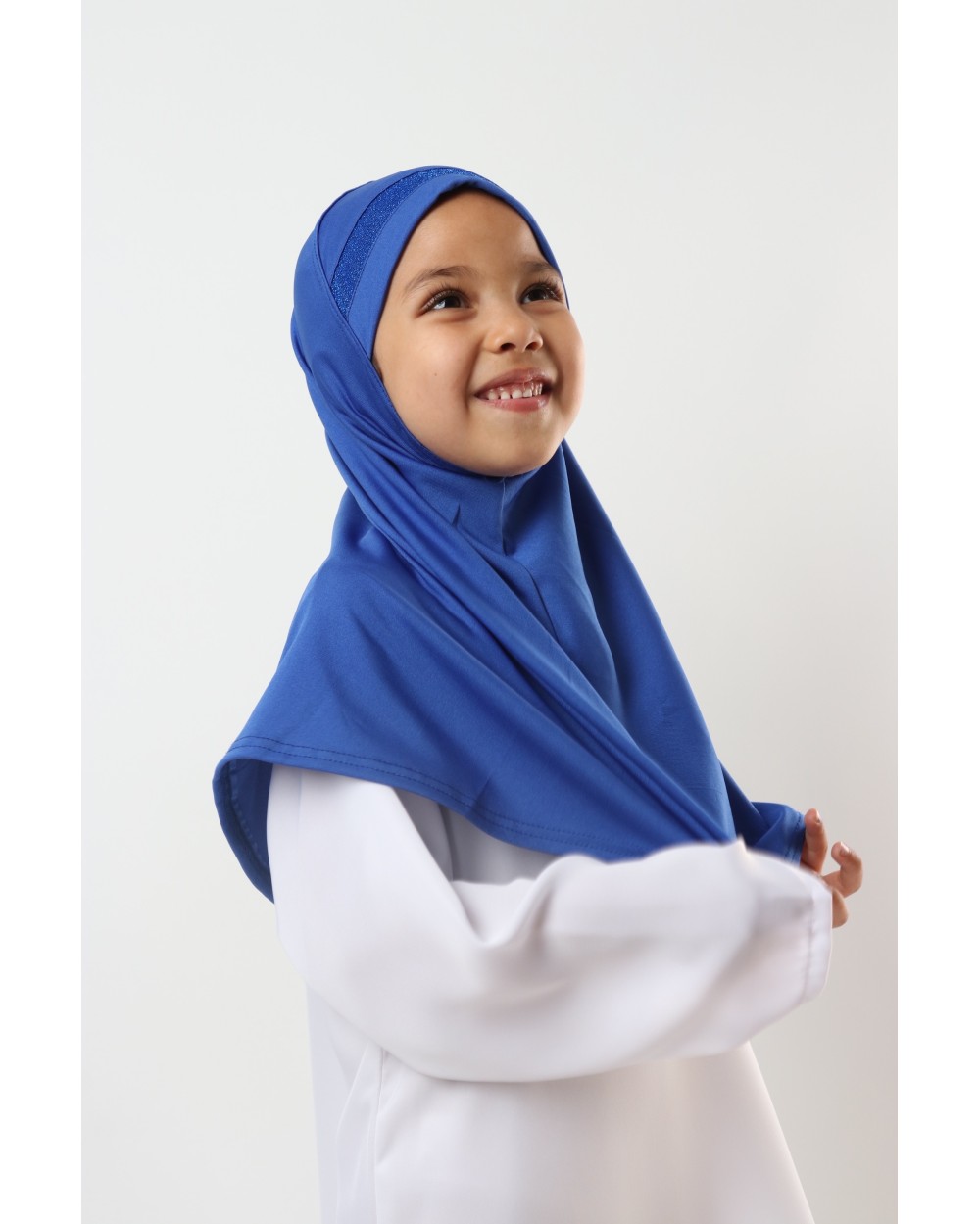 Hijab à enfiler pour fille paillettes