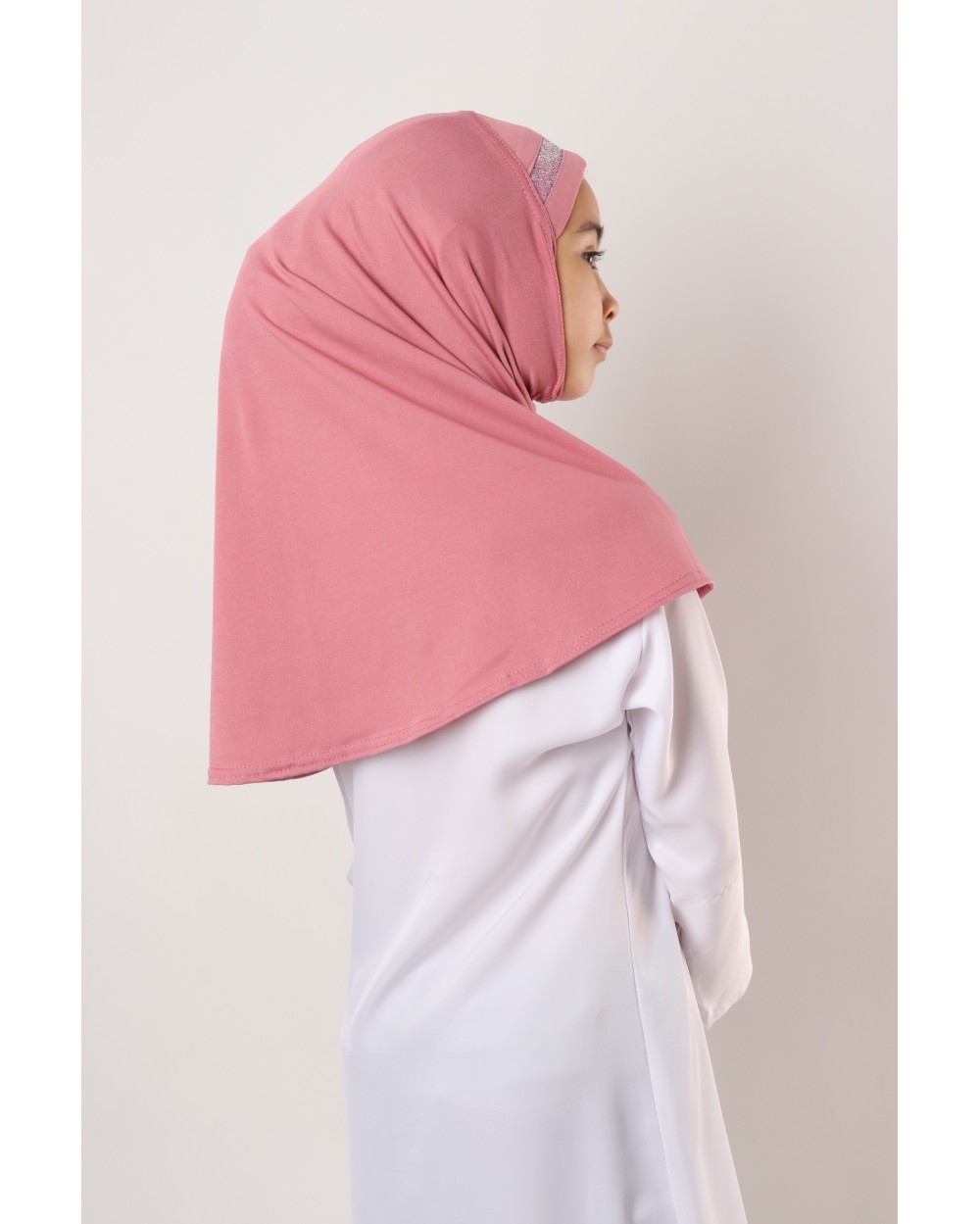 Hijab à enfiler pour fille paillettes