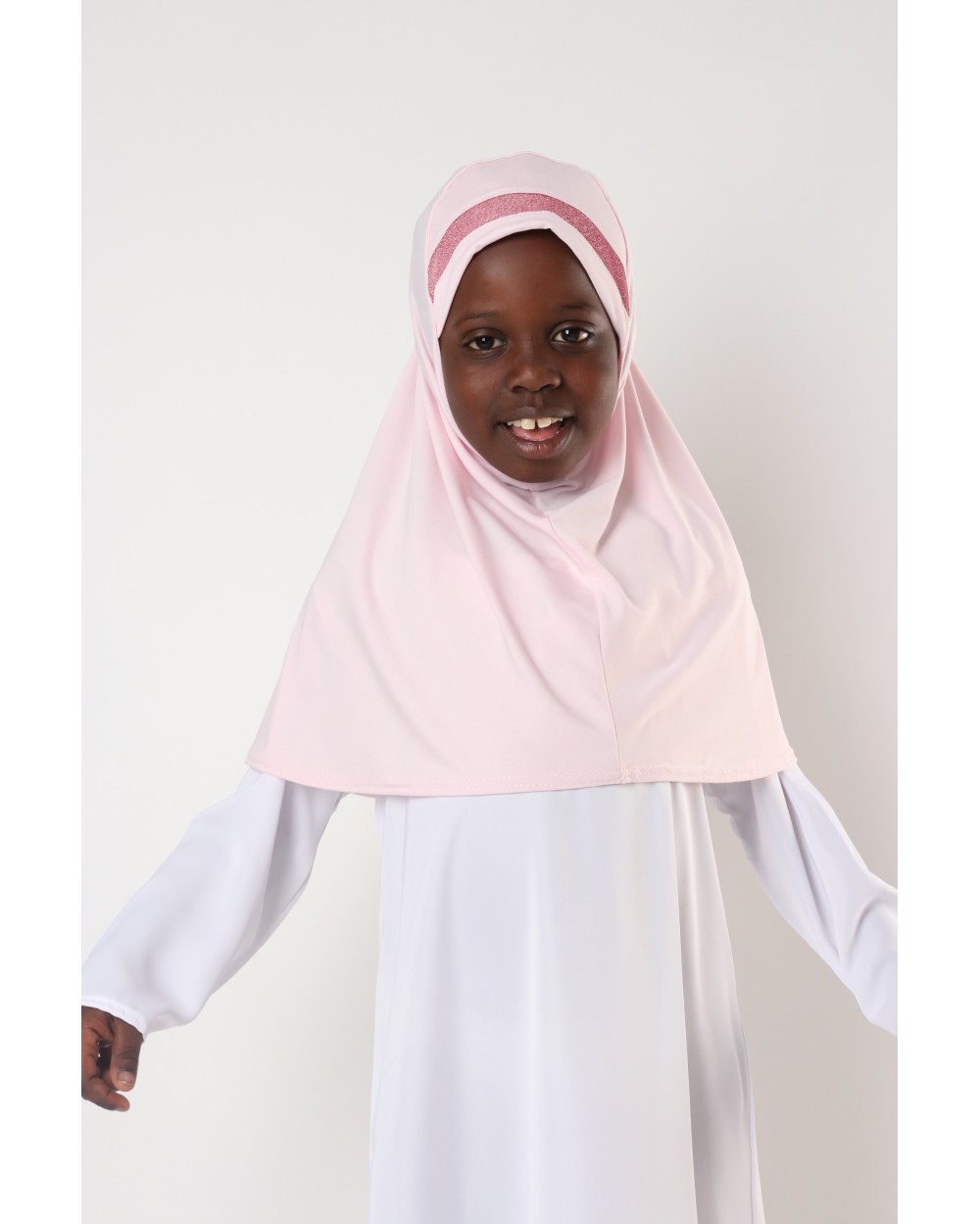 Hijab à enfiler pour fille paillettes