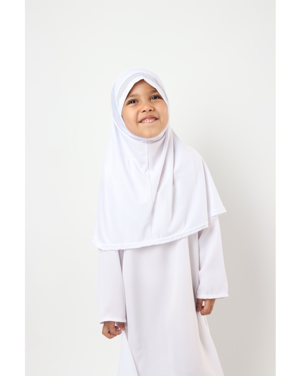 Hijab à enfiler pour fille paillettes