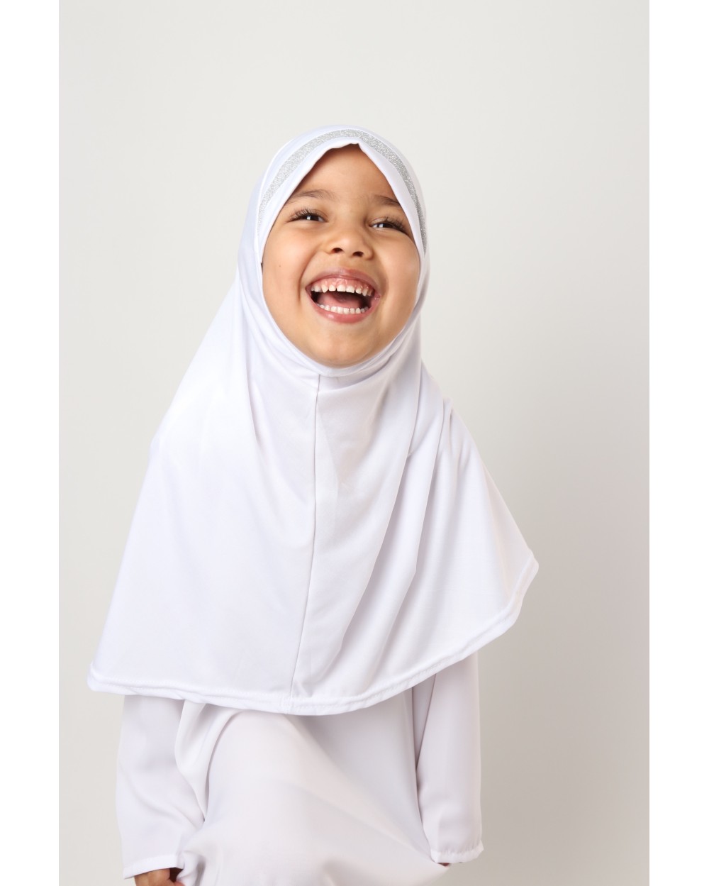 Hijab à enfiler pour fille paillettes