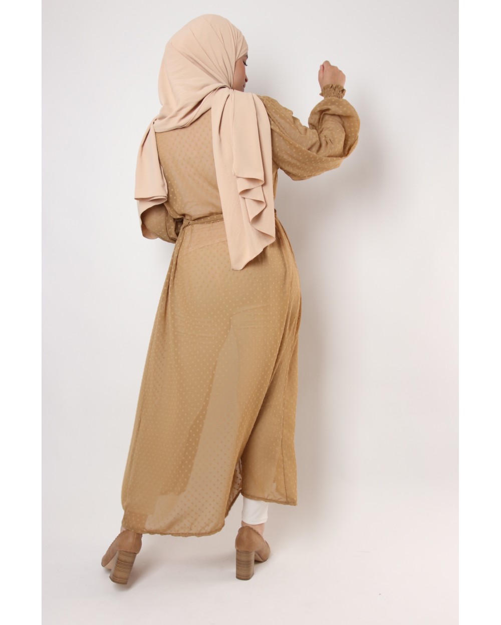 Kimono Kim plumetis manches ballons