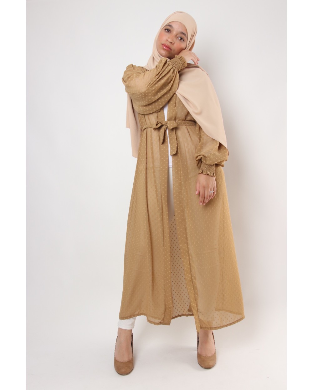 Kimono Kim plumetis manches ballons