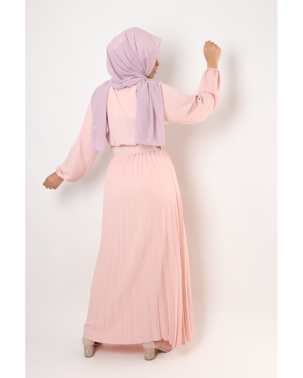 Robe Rashyda plissée croisé