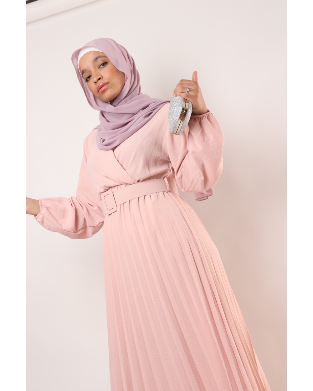 Rashyda pleated cross dress