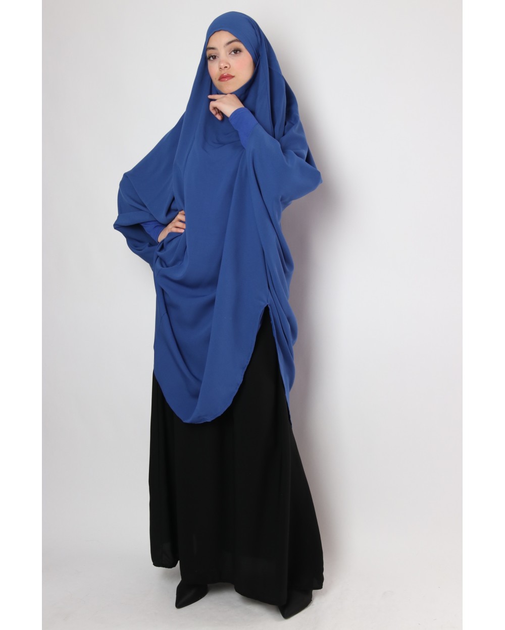 jilbab bleu roi