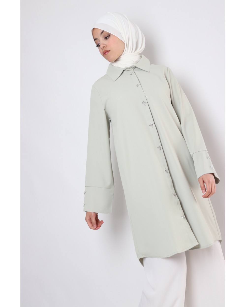 Crystal oversized shirt