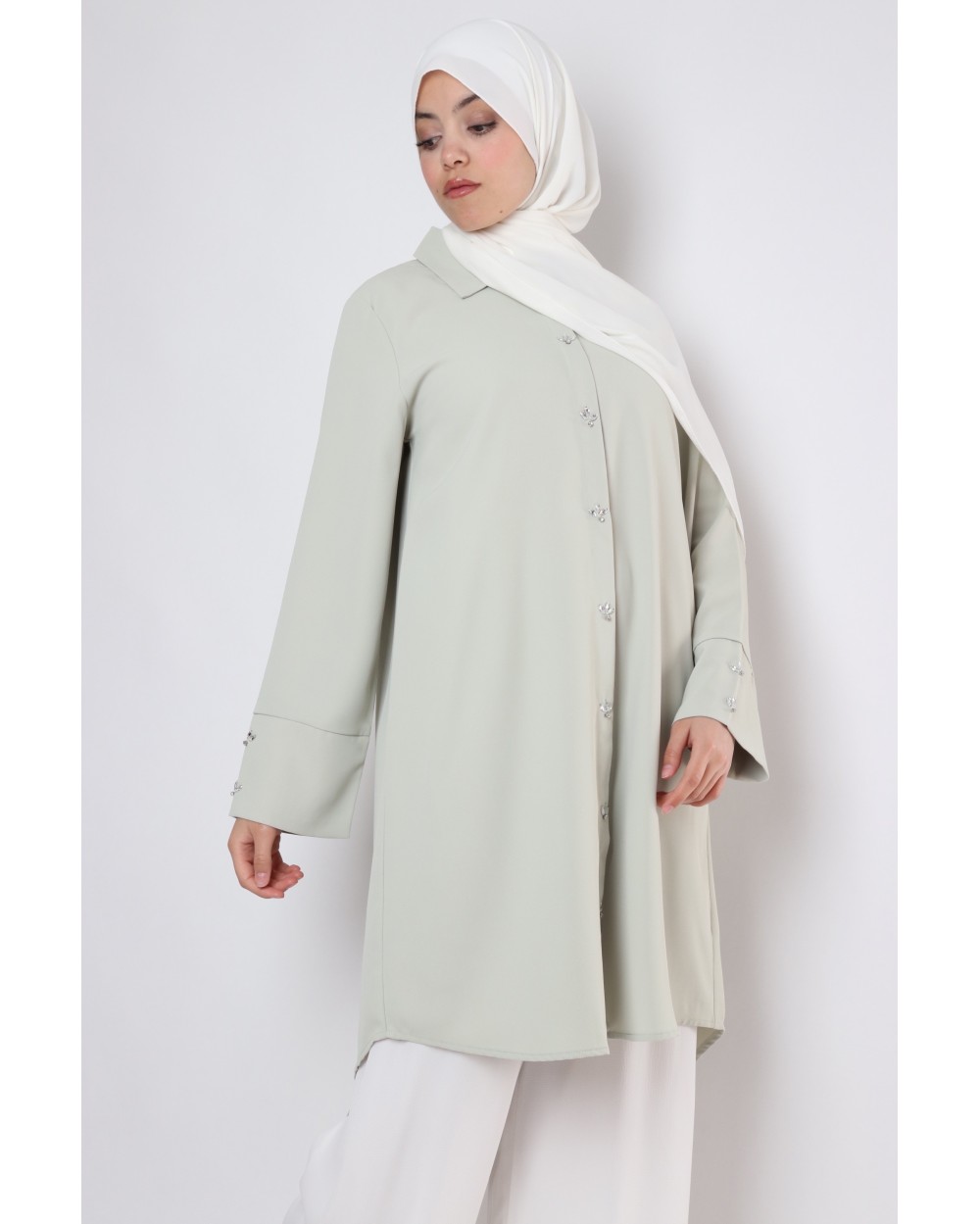 Crystal oversized shirt