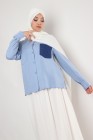 Jeans pocket effect shirt