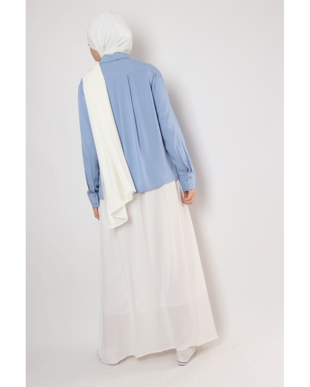 Jeans pocket effect shirt