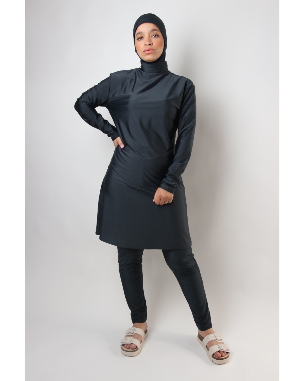 Burkini allowed in swimming pools in france ? Modest Color Navy Size XXL Color Navy Size XXL