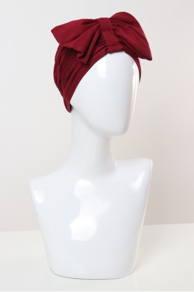 Turban with bow tie