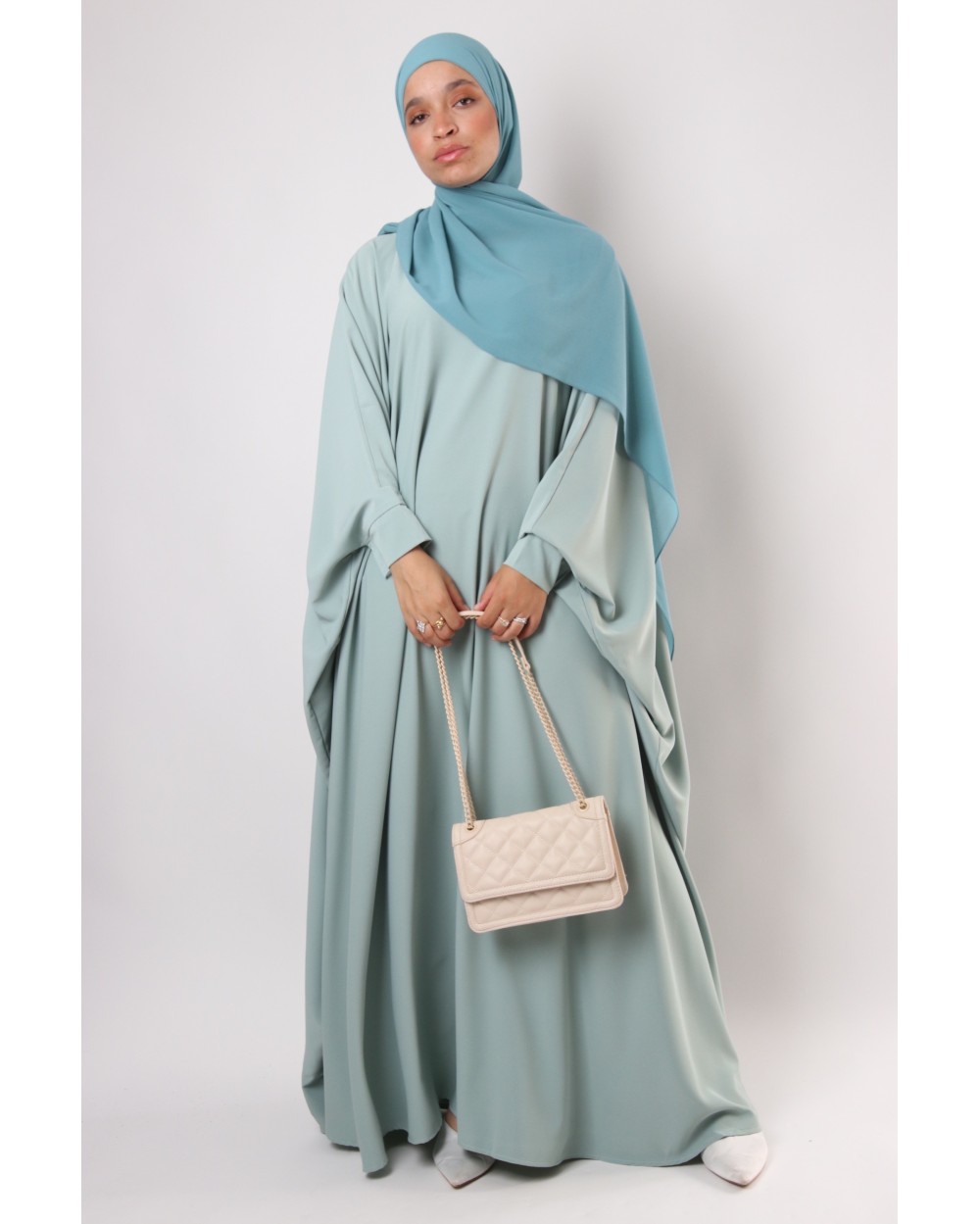 Abaya papillon Soie de médine