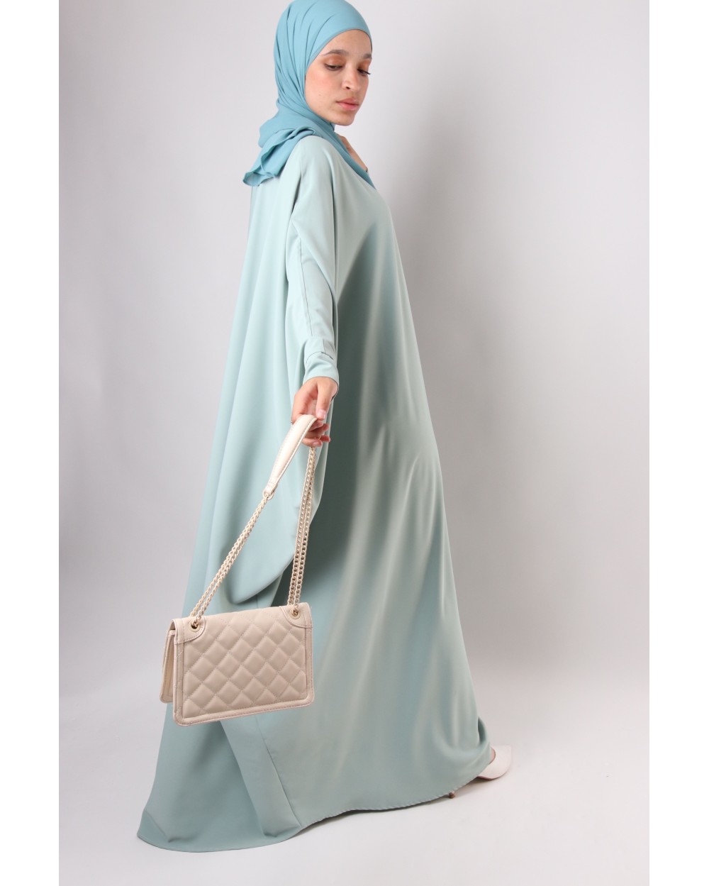 Abaya papillon Soie de médine