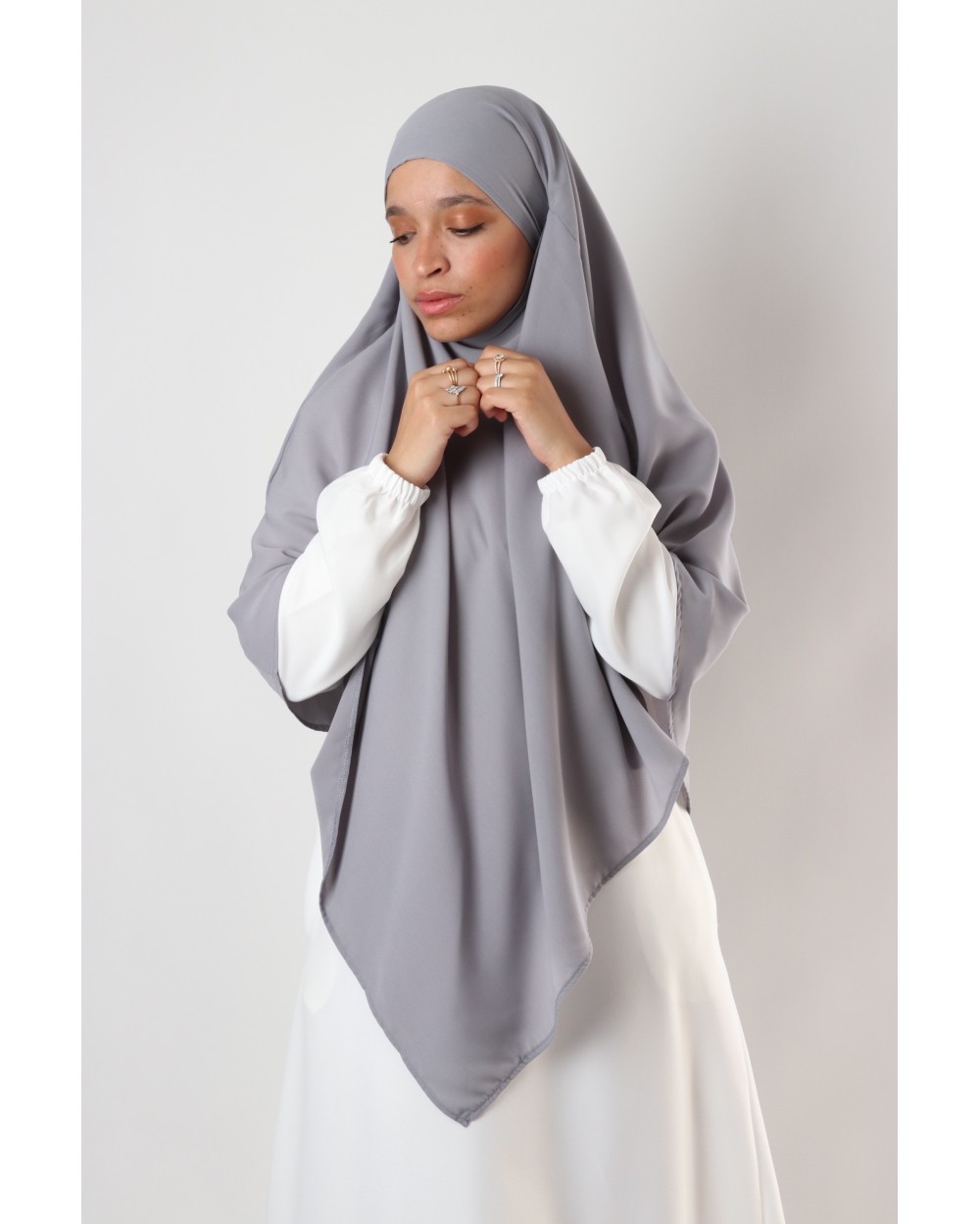 Khimar court microfibre léger