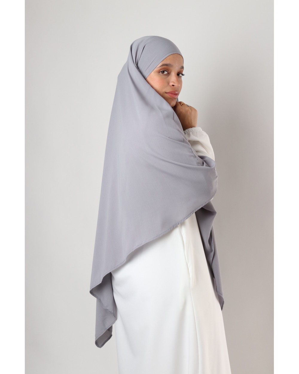 Khimar court microfibre léger