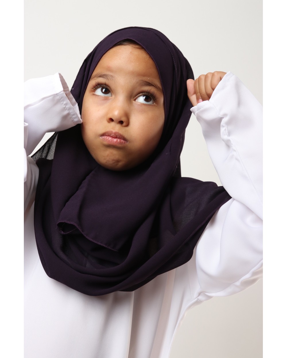Hijab Lunaria enfant crêpe légère