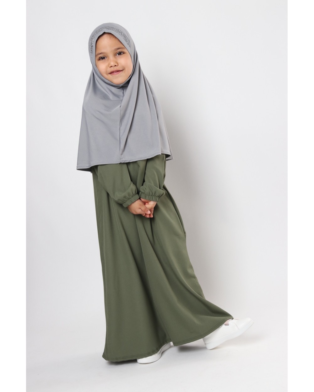 Hijab à enfiler pour fille paillettes