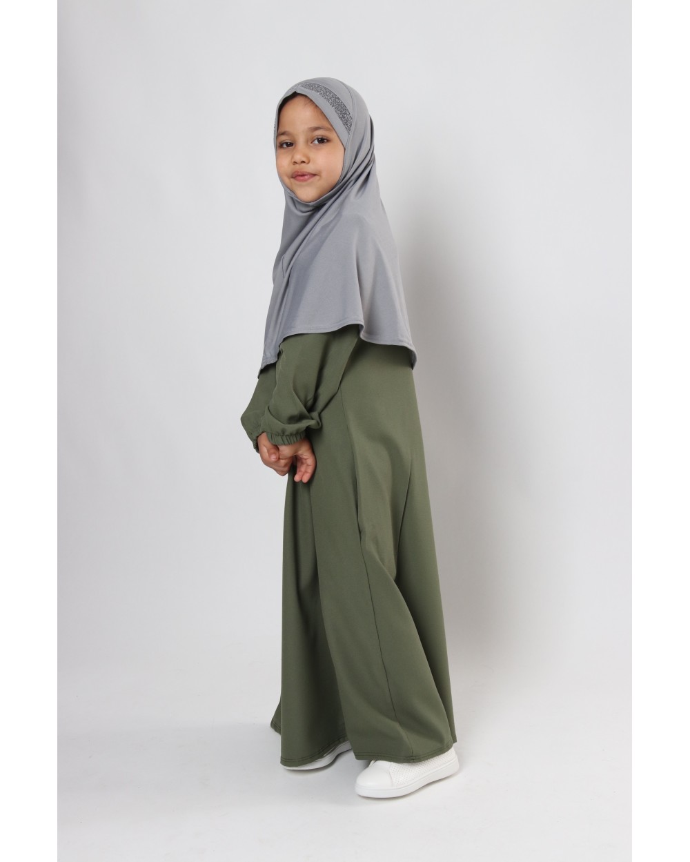 Hijab à enfiler pour fille paillettes