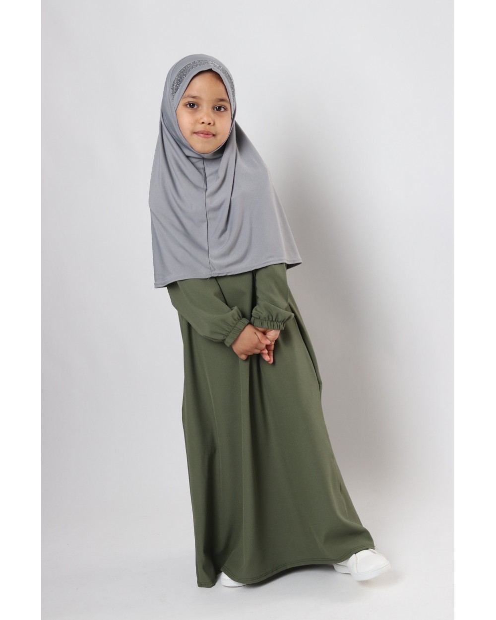 Hijab à enfiler pour fille paillettes