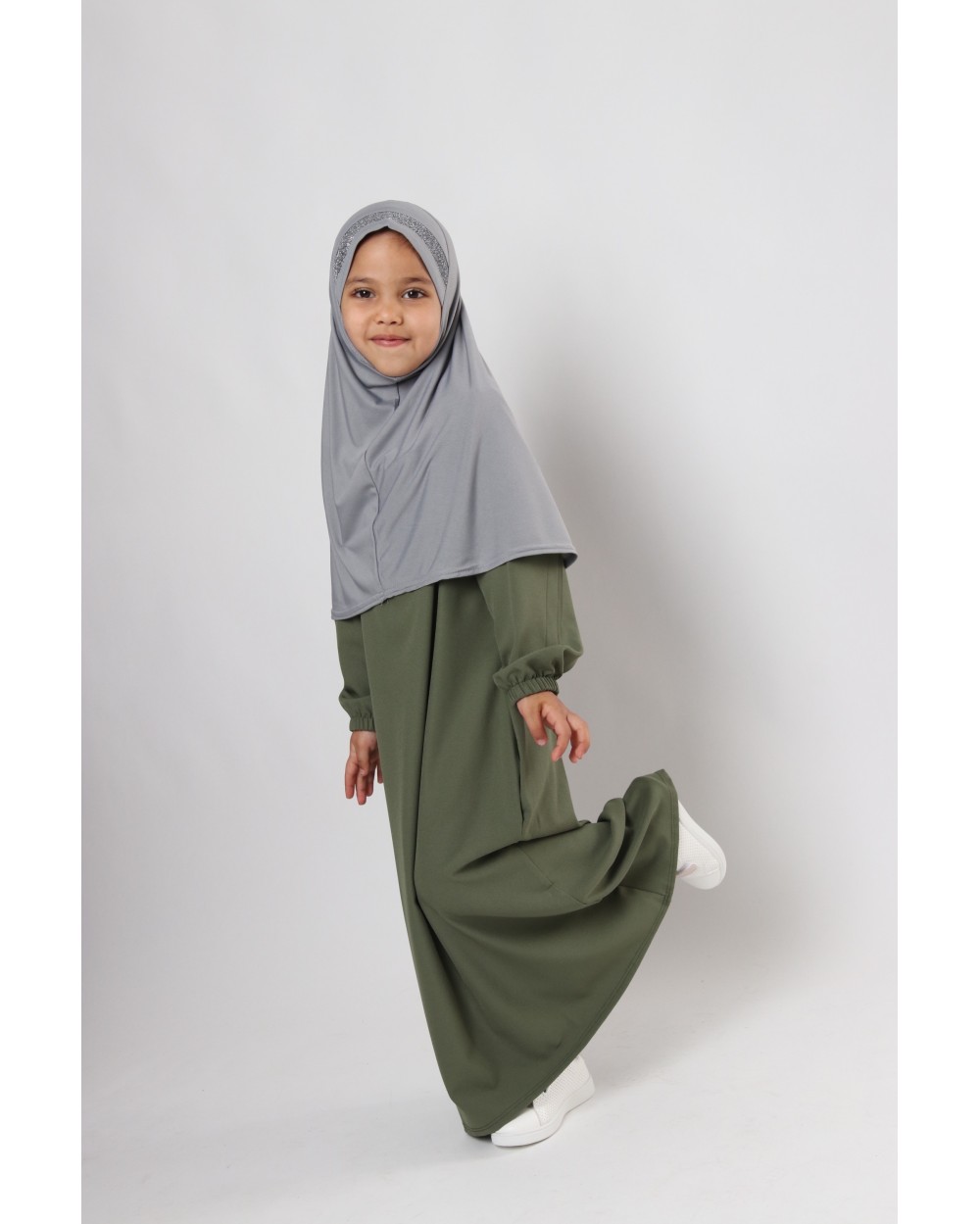 Hijab à enfiler pour fille paillettes