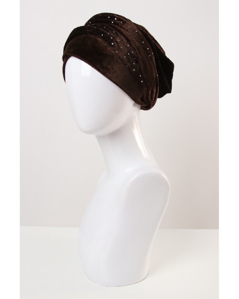 Turban tying Velvet with rhinestones