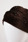 Turban tying Velvet with rhinestones