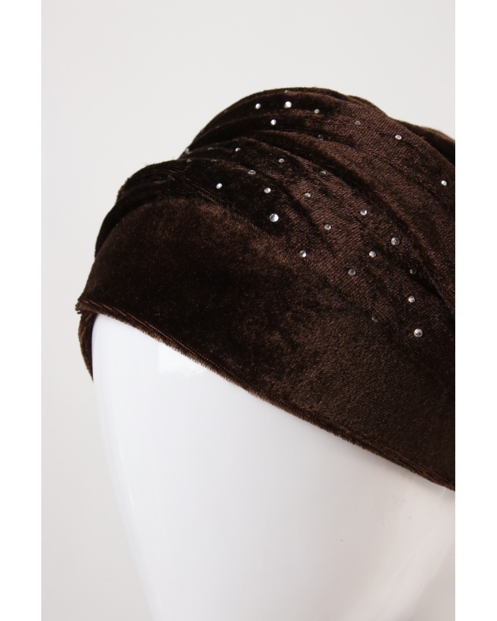 Turban à nouer Velours avec strass