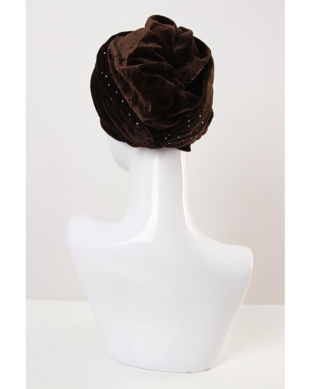 Turban tying Velvet with rhinestones