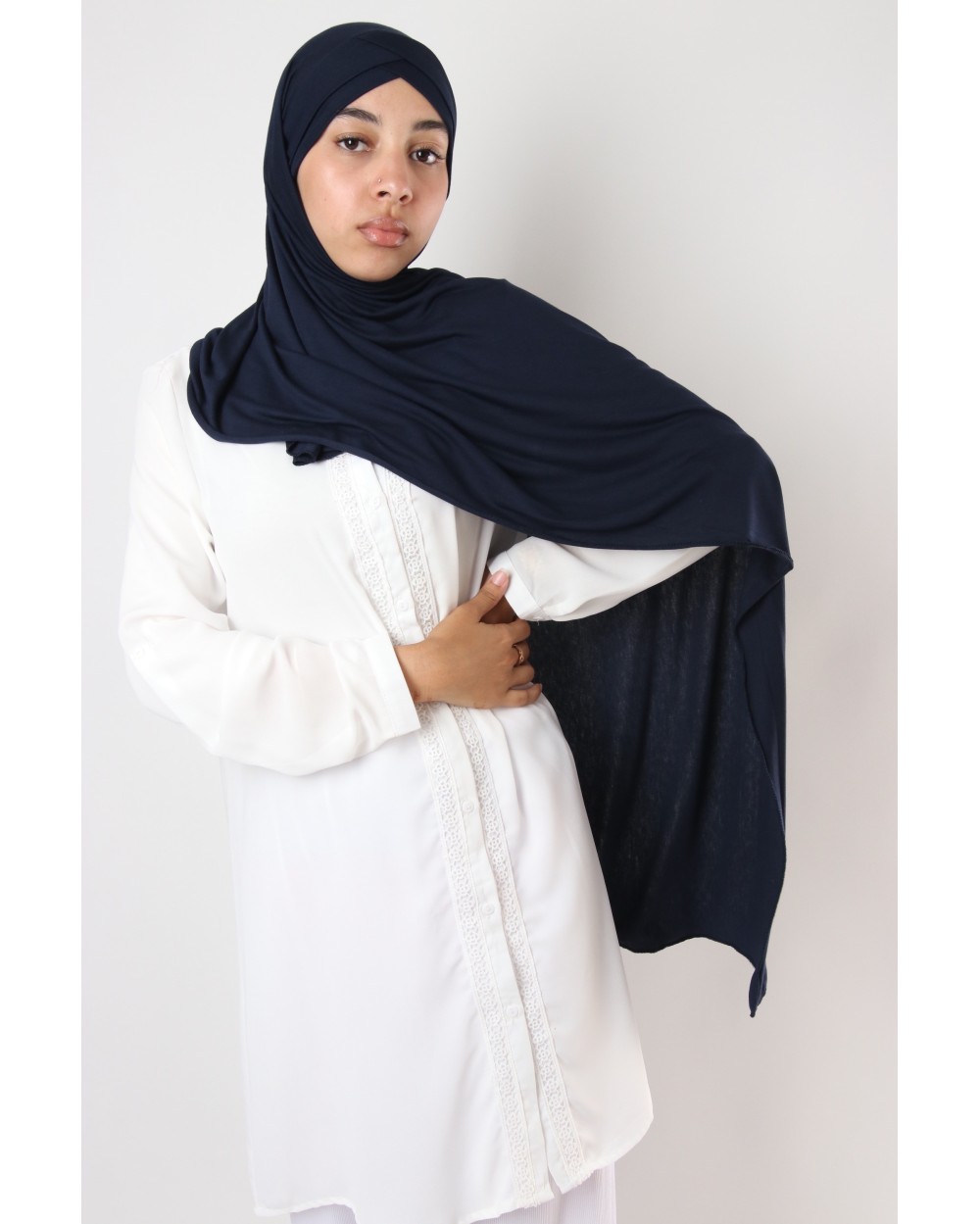 Hijab Hidaya croisé