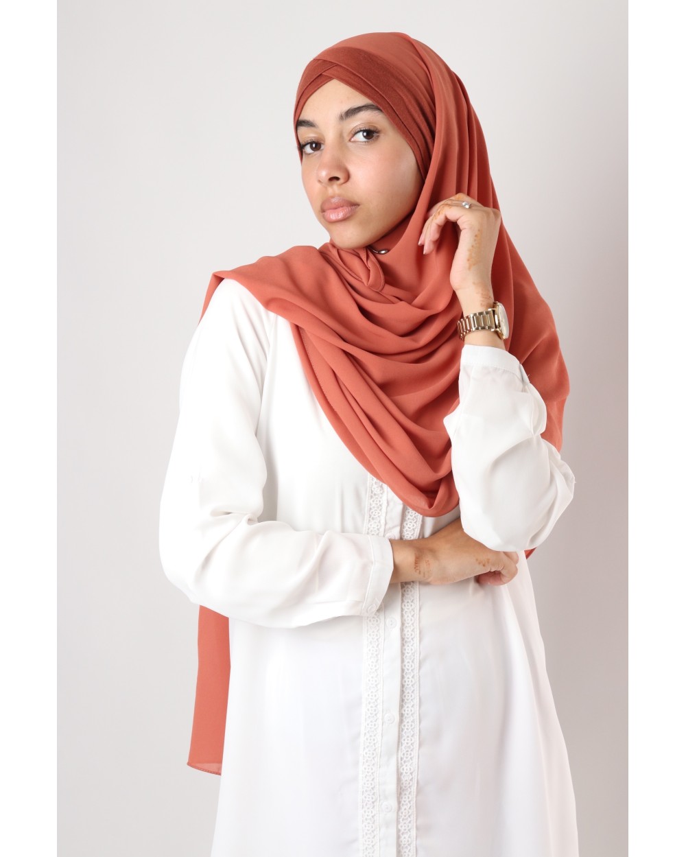 Hijab mousseline à enfiler Jasmine