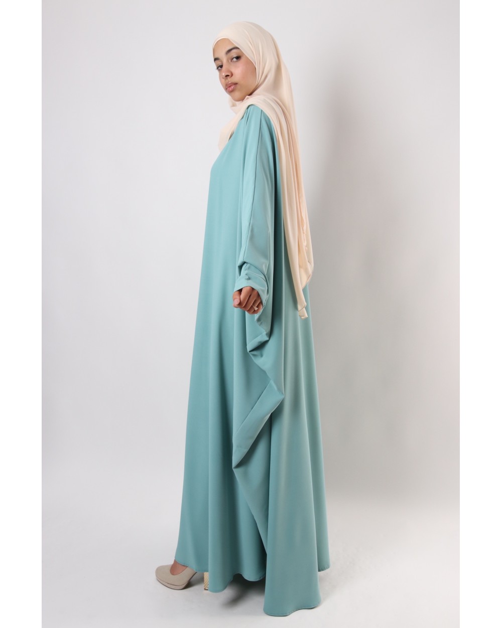 Abaya papillon Soie de médine