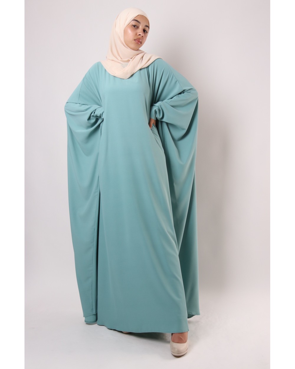 Abaya papillon Soie de médine