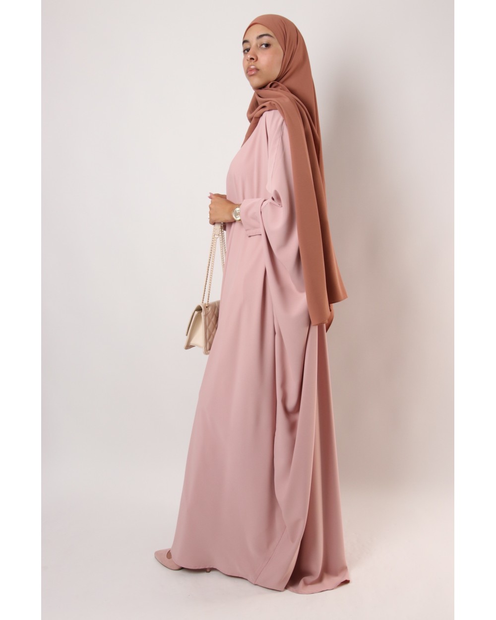 Abaya papillon Soie de médine