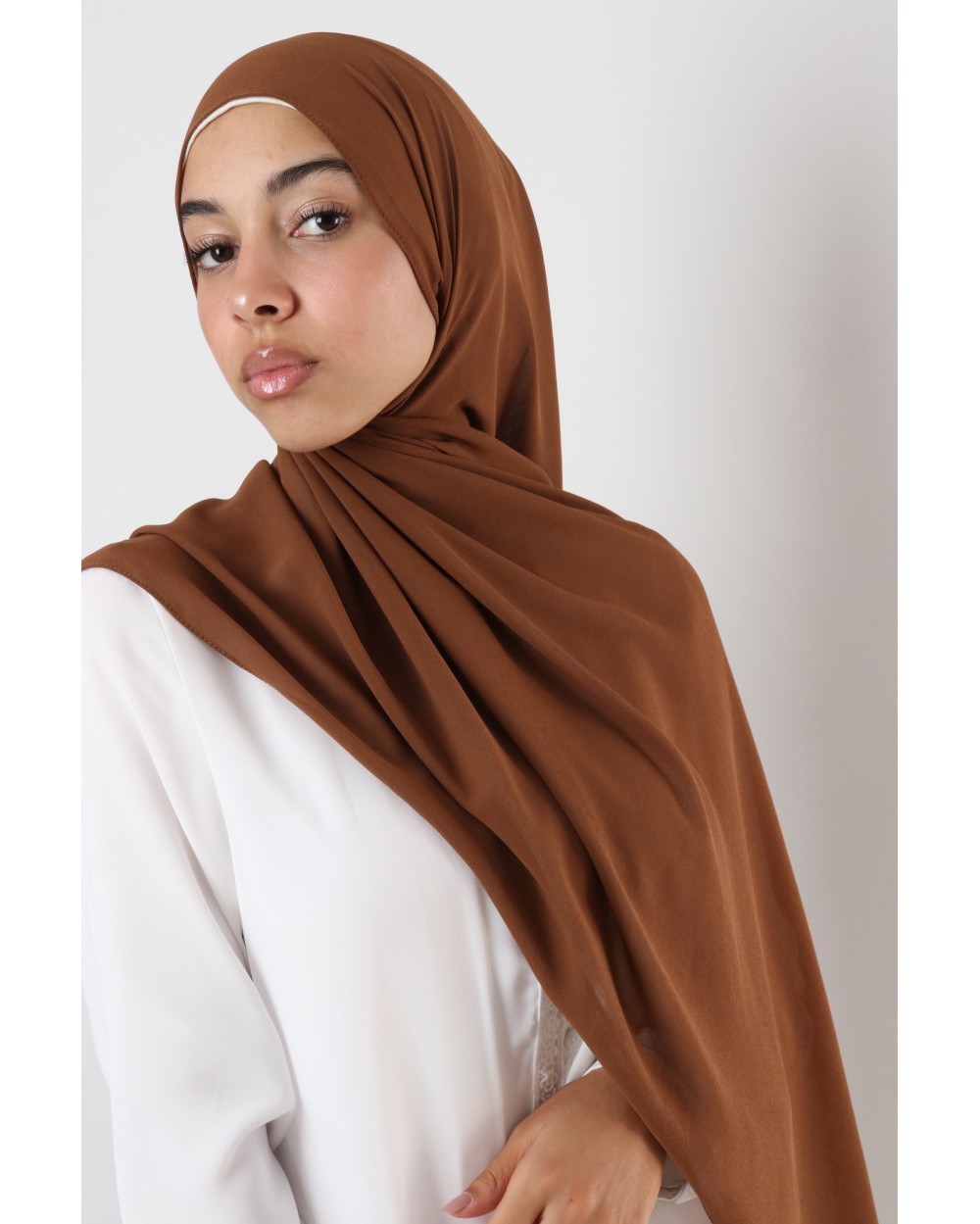 Hijab mousseline rectangle Nissa 175
