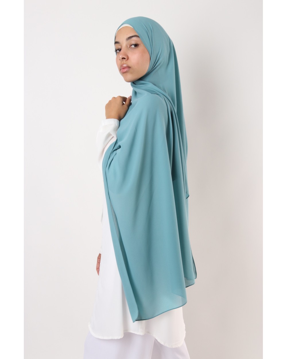 Hijab mousseline rectangle Nissa 175