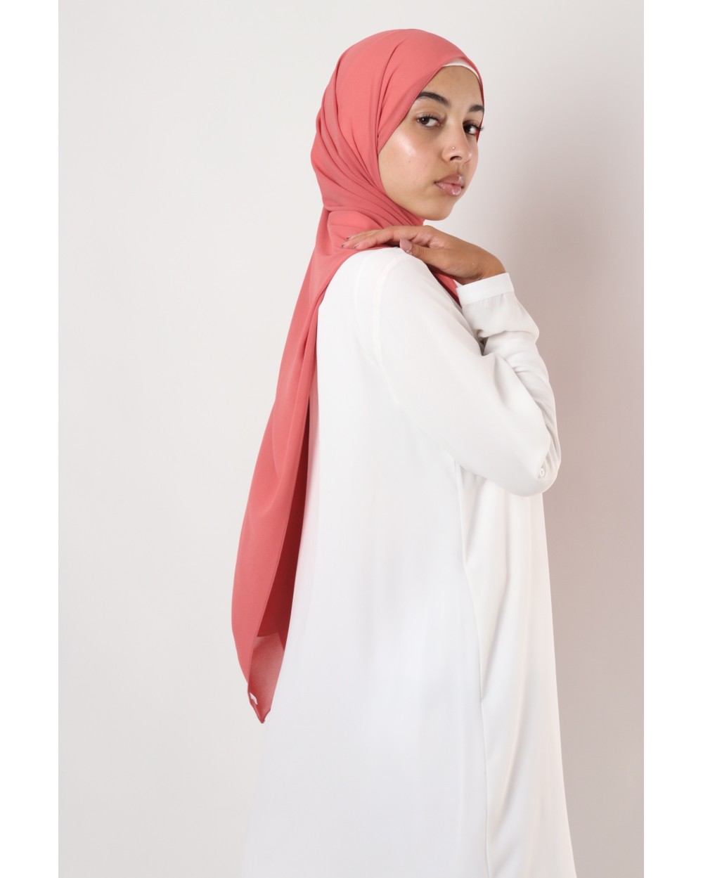 Hijab mousseline rectangle Nissa 175
