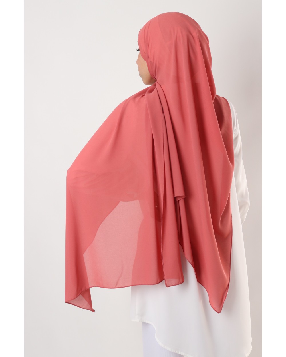 Hijab mousseline rectangle Nissa 175