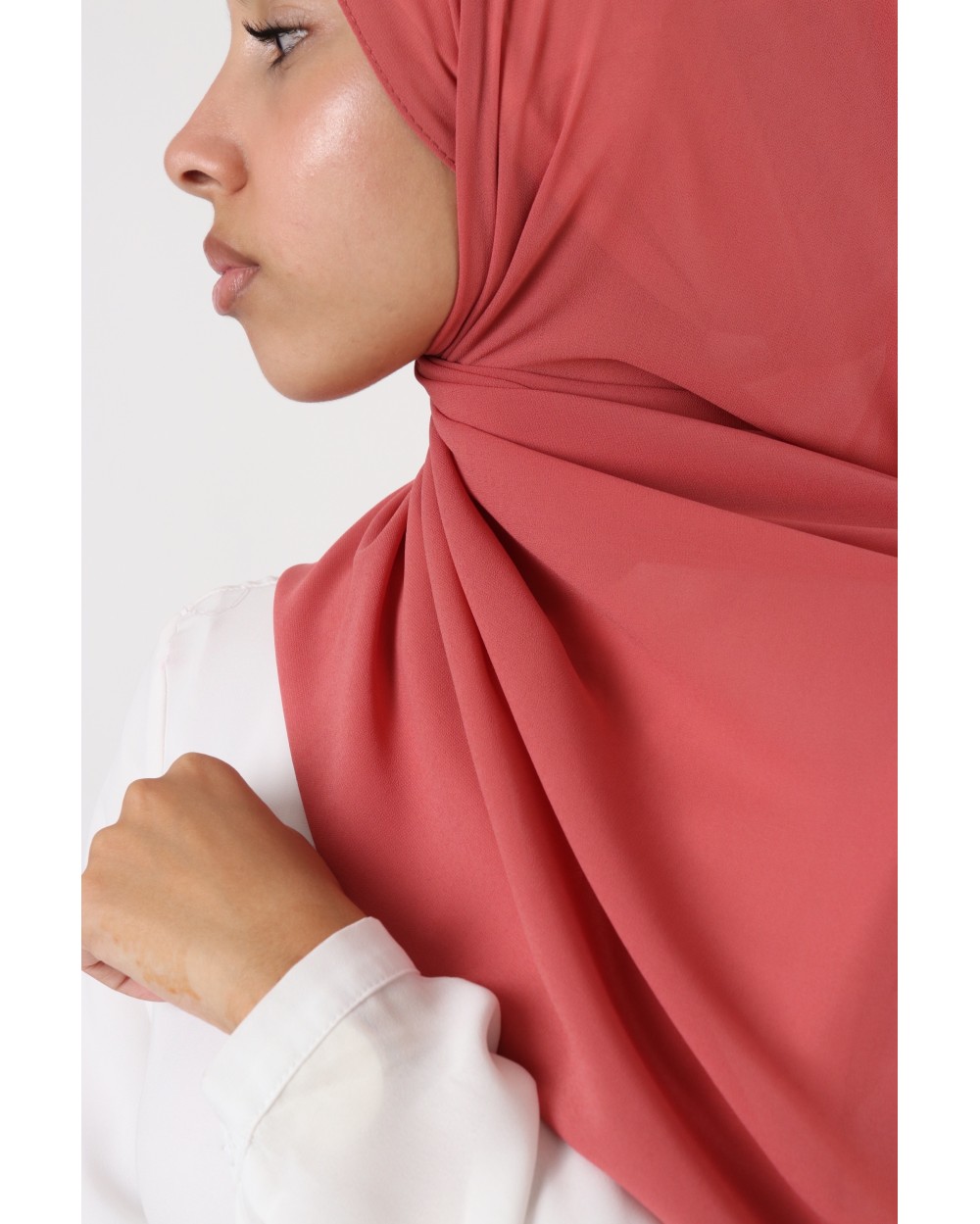 Hijab mousseline rectangle Nissa 175