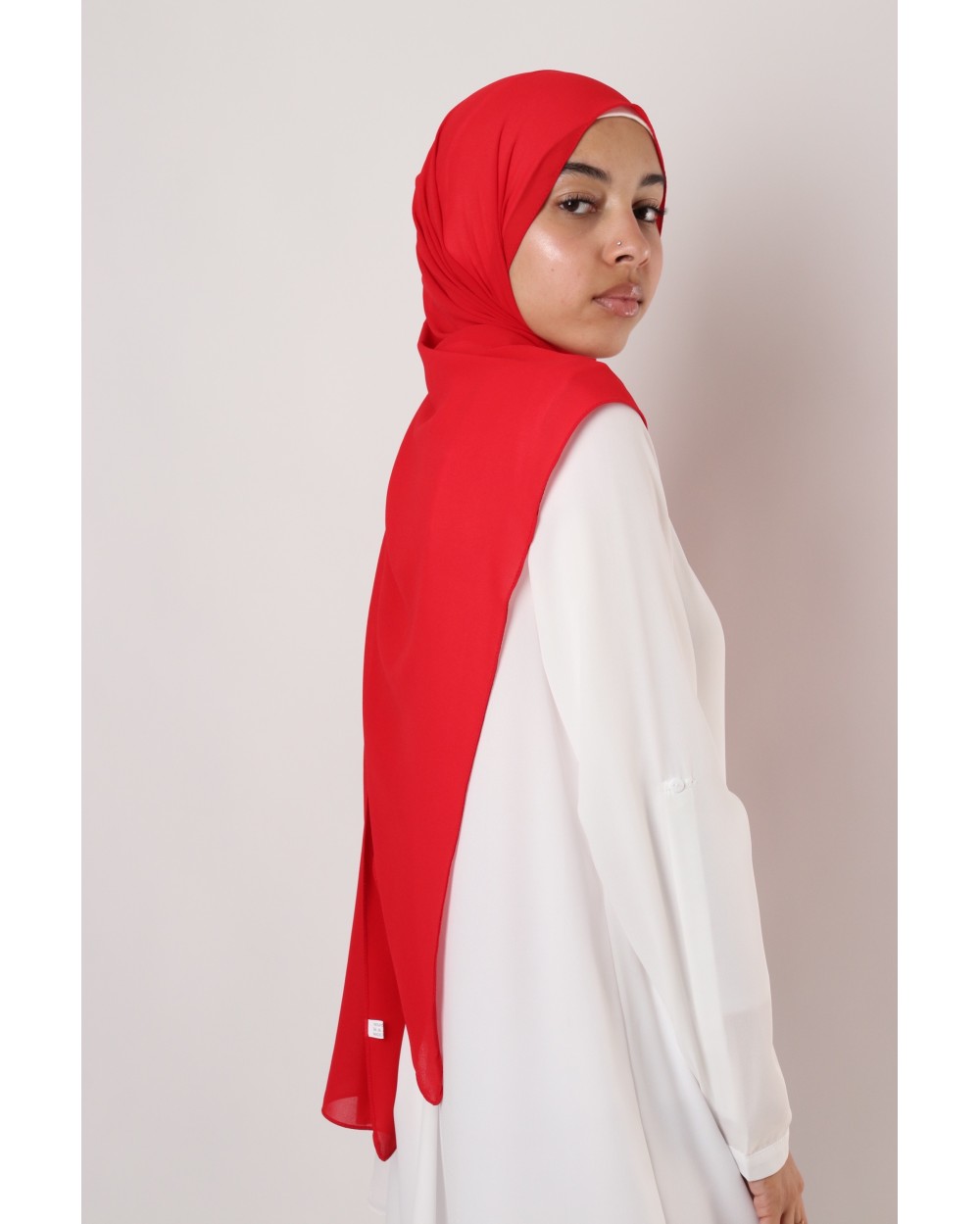 Hijab mousseline rectangle Nissa 175