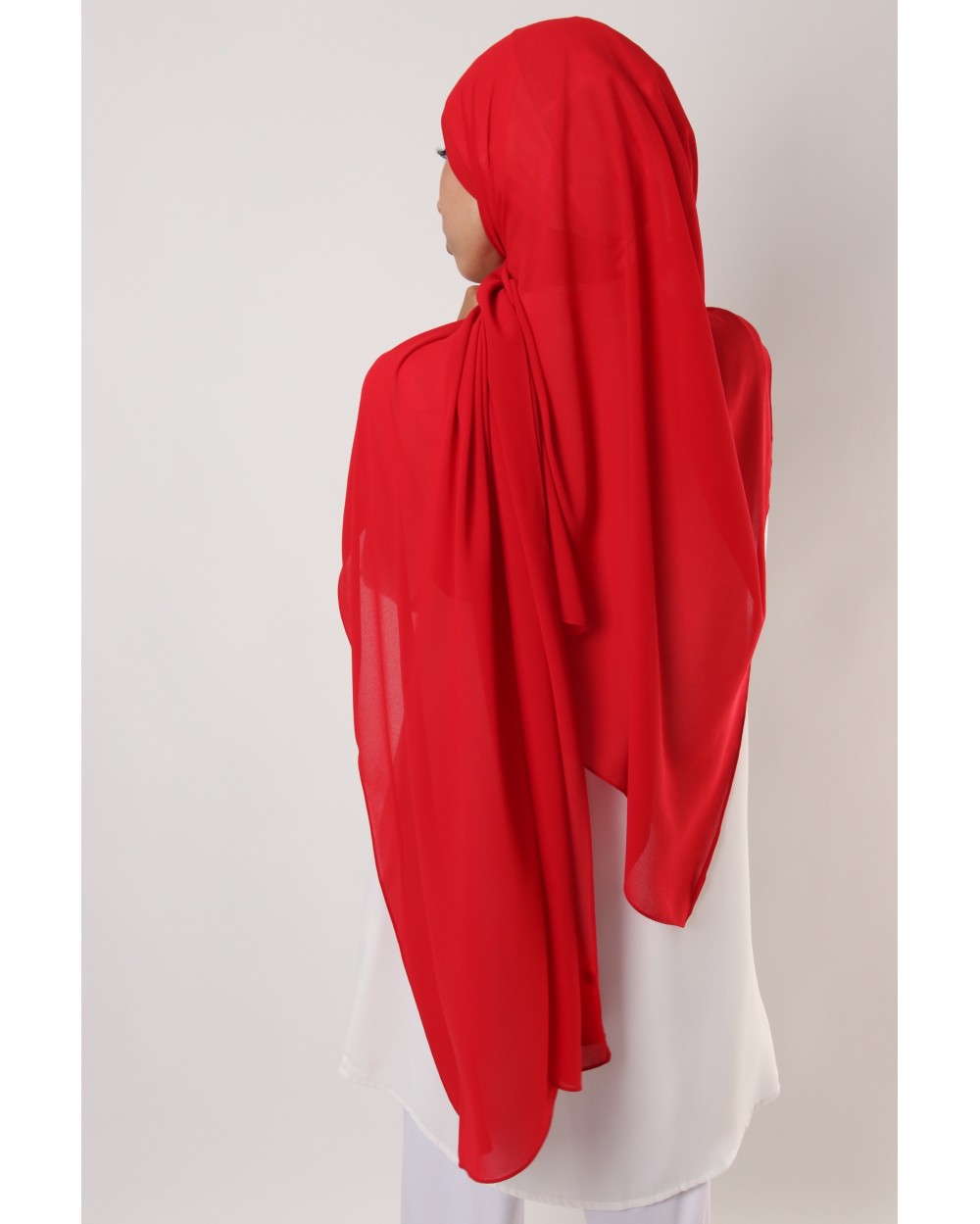 Hijab mousseline rectangle Nissa 175