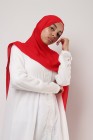 Hijab mousseline rectangle Nissa 175