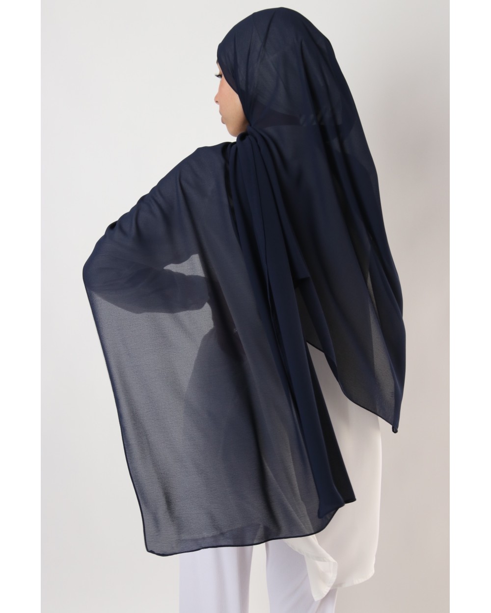 Hijab mousseline rectangle Nissa 175