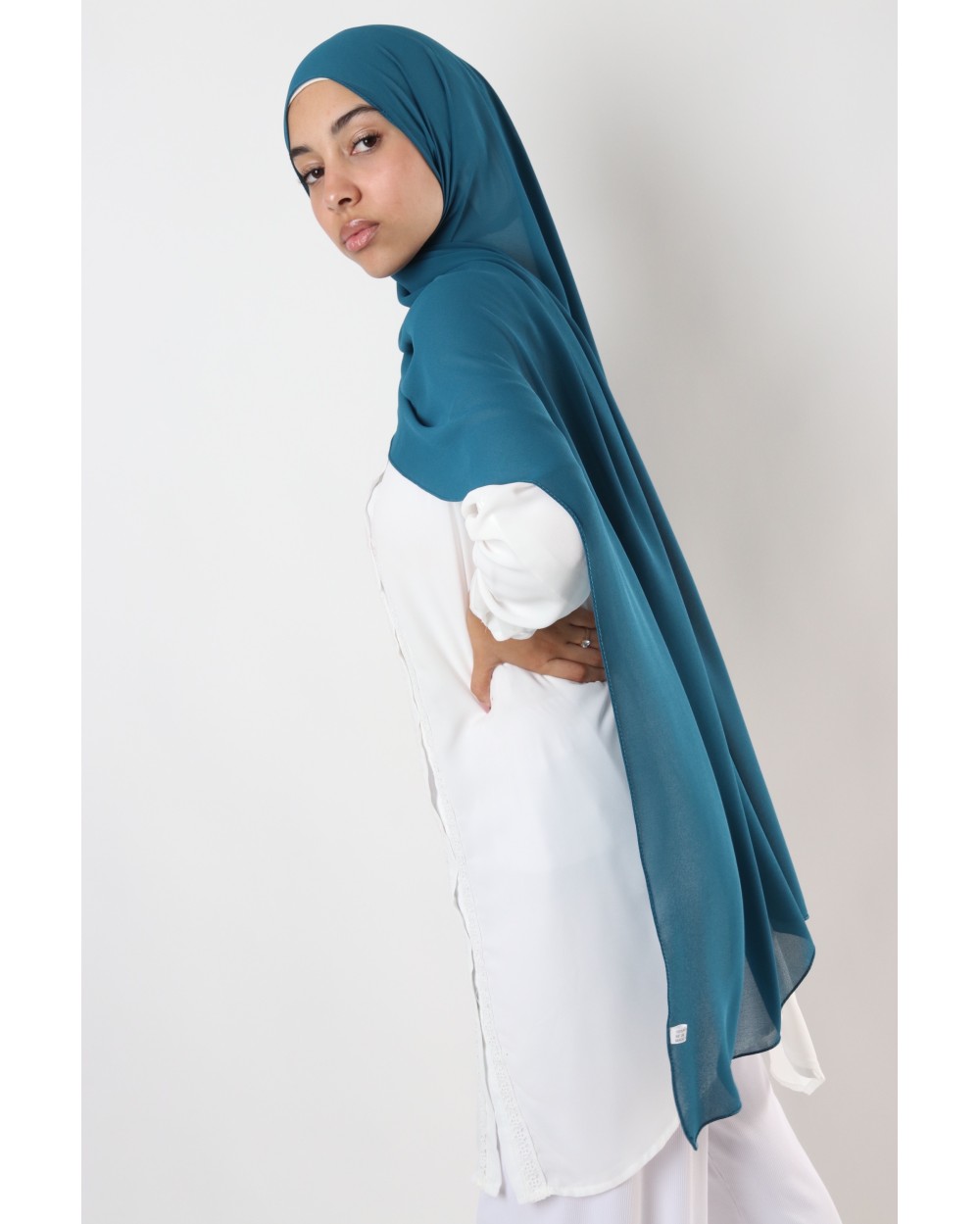 Hijab mousseline rectangle Nissa 175