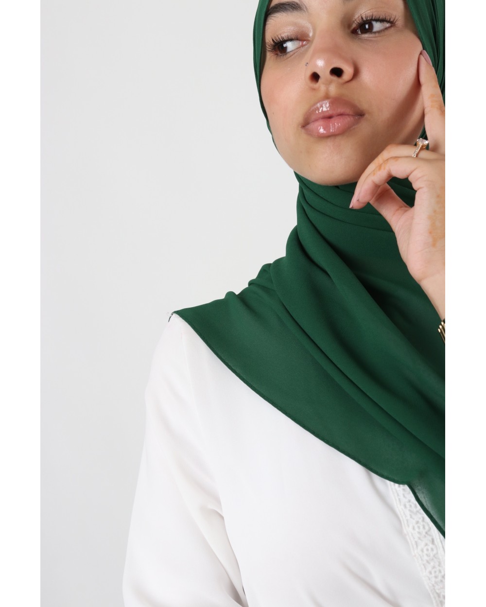 Hijab mousseline rectangle Nissa 175