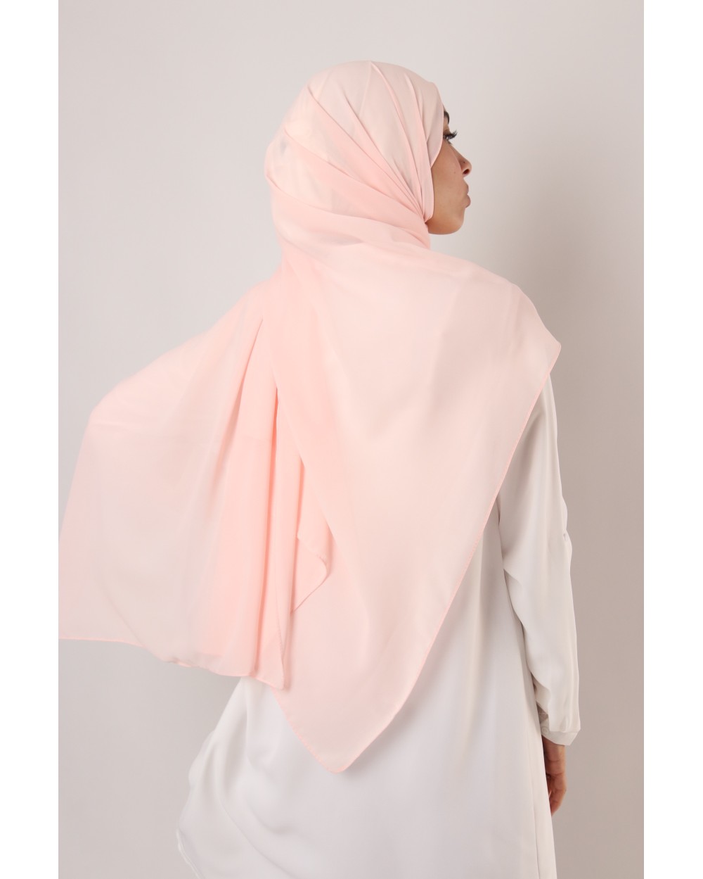 Hijab mousseline rectangle Nissa 175